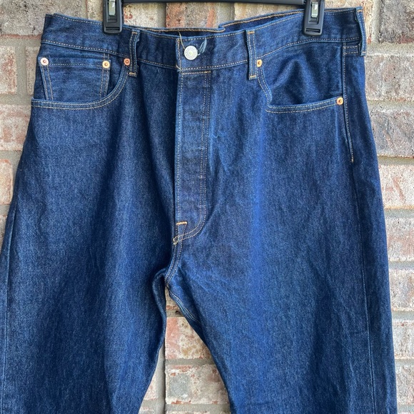 🍒💣 Levi’s 501 dark denim jeans - Picture 2 of 9